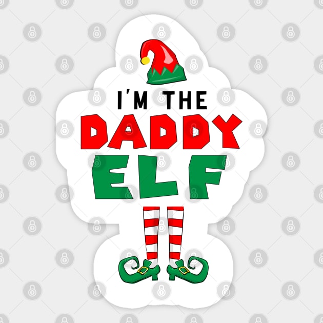 I'm The Daddy Elf Perfect Christmas Sticker by JOB_ART